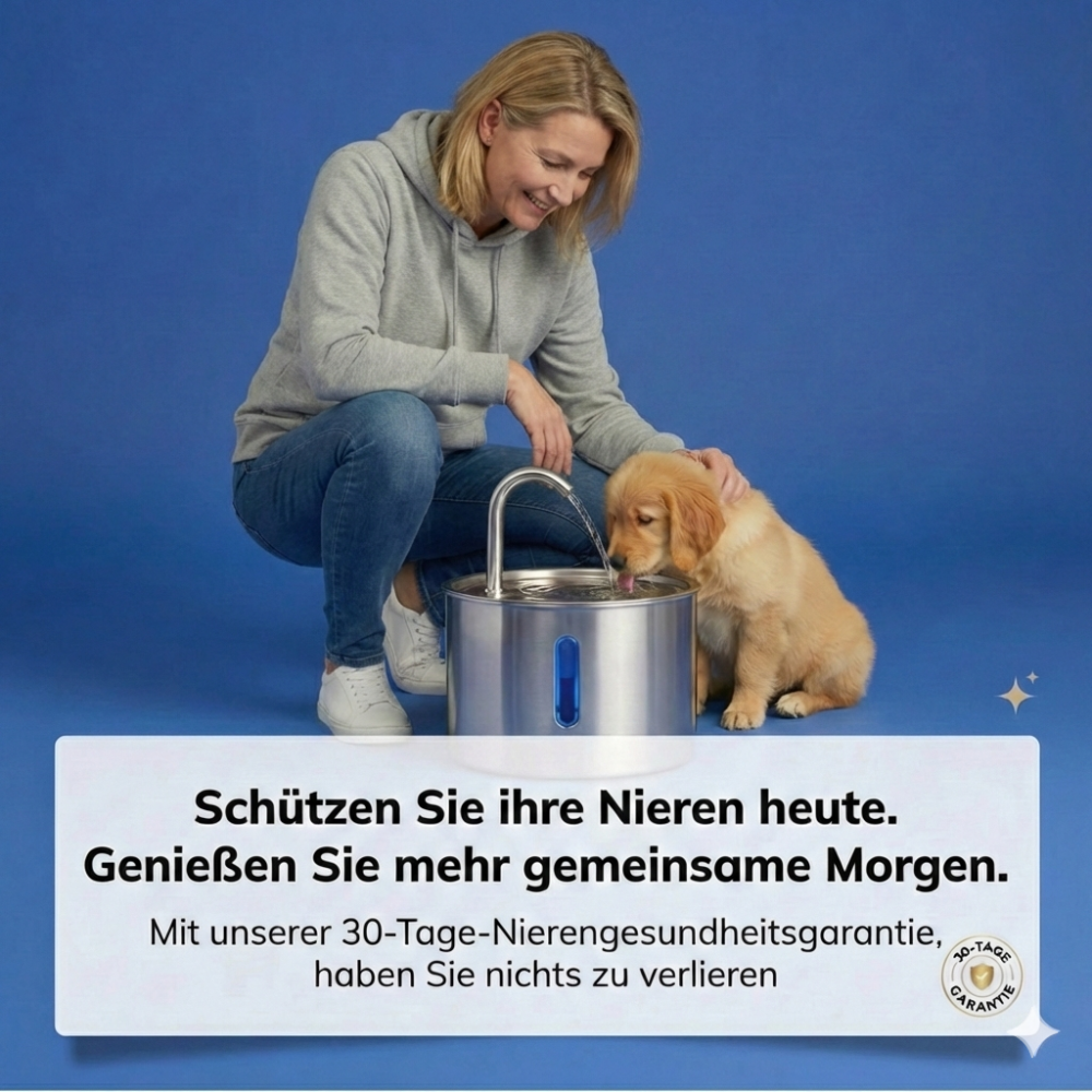 Schütze deinen Hund vor Harnwegsproblemen, Blasensteinen und Nierenerkrankungen – mit Aquatail.